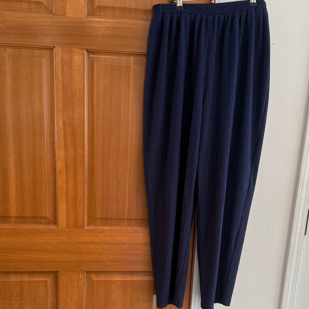 EUC! Women’s size 1X, Worthington Dark Blue Ribbed Dress Pants!